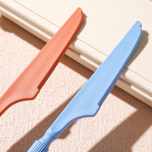 Juego de Cubiertos de Paja de Trigo, Portátil, con Tapa, Ecológico, Cuchillo, Tenedor, Cuchara, Palillos, para Camping - Product Image 4