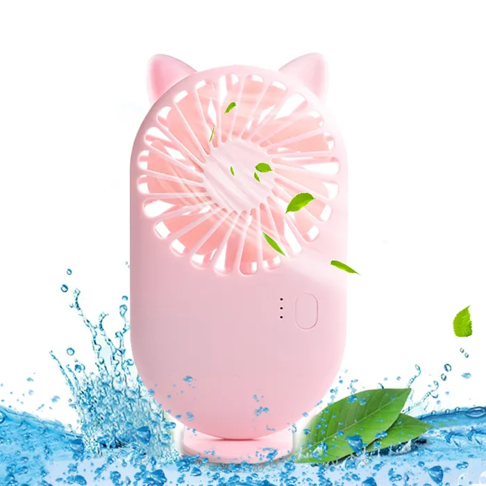 Pink 3 1-Mini ventilador plegable, para niños, frutas, Usb