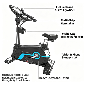 Indoor Magnetic Cardio Bike High Load Continuous Use For Commercial Gym - Product Image 2