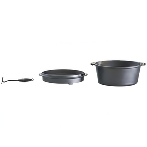 Olla Holandesa para Camping, Olla de Hierro Fundido Precurada con Tapa para Usar en el Horno o en la Estufa para Estofar - Product Image 6