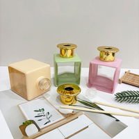 Diffuseur de parfum d'intérieur personnalisé en verre de 150 ml, huile essentielle d'aromathérapie longue durée, ensemble de diffuseurs à bâtonnets, désodorisant d'ambiance