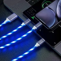 Nuevo Cable de Carga Rápida Tipo-C para Teléfono Móvil Android, Computadora, Impresora, Cable de Datos USB Tres en Uno, Conductores de Cobre Puro, 3A