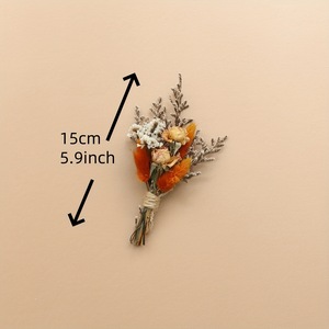 Bouquet de fleurs séchées naturelles G205, mini-bouquet de fleurs unique pour mariage, Noël, Saint-Valentin, cadeaux - Product Image 4