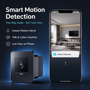 Mini-caméras de sécurité OiKay P2P, caméra de surveillance 2K HD avec vision nocturne PIR, caméra intelligente pour <span class=keywords><strong>nounou</strong></span>, animaux de compagnie, bébé, pour usage domestique en intérieur - Product Image 1
