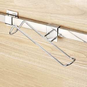 Crochets de suspension modernes multifonctionnels en métal argenté, résistants à la rouille, écologiques, à un seul niveau, pour présentoirs de supermarché ou de magasin de chaussures, faciles à utiliser - Product Image 3