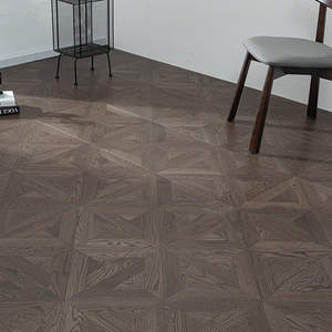 Parquet contrecollé AVANTIMORA FSC en chêne brossé multicouche, couleur noyer personnalisée, qualité AB, durable, système T&G, 15 mm, avec zone de buanderie - Product Image 2