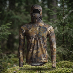 Ainfad Core Lightweight 100% Polyester UPF 50 Quick Dry <b>Camouflage</b> Pullover Hoodie & <b>Shirt</b> for Men Hunting & Fishing 180g - Product Image 3