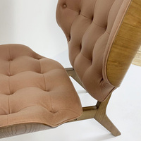 Fauteuils d'appoint design danois bon marché, fauteuils de salon, fauteuil de salon, canapé, fauteuil en bois courbé rembourré, fauteuil mammoth