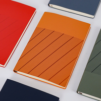Carnet de notes A5 personnalisé en cuir PU gaufré, couverture rigide, agenda professionnel avec marque-page en ruban, pour cadeau d'entreprise