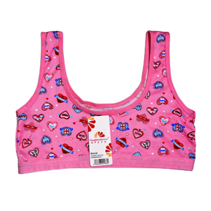 Sutiã personalizado direto da fábrica chinesa para meninas de 8 a 15 anos, colete para adolescentes, sutiã feminino de faixa larga, vestidos para meninas - Product Image 1