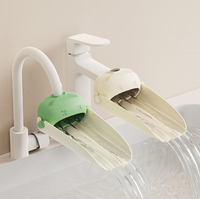 Protège-robinet anti-éclaboussures en silicone souple pour enfants, forme mignonne, motif dessin animé, pour baignoire