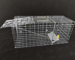 Vente chaude Pliable En Métal Galvanisé Chat Piège <span class=keywords><strong>Cage</strong></span> <span class=keywords><strong>Rat</strong></span> Piège Cages à Vendre - Product Image 4