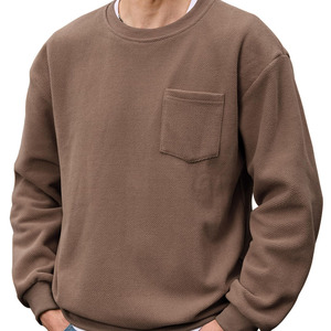 Oversize Relaxed Fit Heavyweight <b>Sweatshirt</b> for <b>Men</b> Casual Long Sleeve Crew Neck Fleece Fabric Comfortable Daily Wear <b>Sweatshirt</b> - Product Image 1