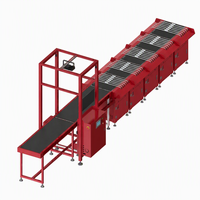 Trieuse linéaire à module indépendant pour la manutention de colis mixtes, avec courroie résistante à la chaleur, tri doux et échange à chaud, pour centre de livraison express