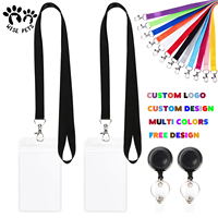 Gantungan kunci kain nilon kosong kustom gantungan kunci karyawan lanyard dipersonalisasi Logo dicetak tali leher untuk promosi atau konferensi