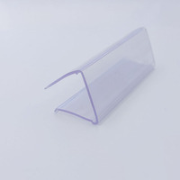 Porte-étiquettes en PVC de qualité alimentaire, personnalisé par l'usine Huasso, respectueux de l'environnement, installation facile, plastique transparent pour supermarché