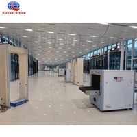 Mesin Pemindai Bagasi Sistem Inspeksi Sinar-X Terlaris AT5030C Penetrasi Panel Baja 34mm Keamanan Tahan Lama 500x300mm