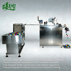 Machine de marquage laser UV à alimentation automatique par code QR avec détection et rejet des défauts pour codes de traçabilité anti-contrefaçon - Product Image 6