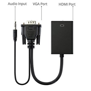อะแดปเตอร์ VGA <span class=keywords><strong>เป็น</strong></span> HDTV ความละเอียด 1080P พร้อมช่องเสียบเสียง 3.5 มม. <span class=keywords><strong>สาย</strong></span><span class=keywords><strong>แปลง</strong></span> VGA ตัวผู้ <span class=keywords><strong>เป็น</strong></span> HDTV ตัวเมีย 19 พิน - Product Image 6