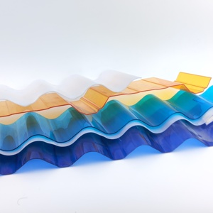 Vente en gros <span class=keywords><strong>de</strong></span> tôle <span class=keywords><strong>de</strong></span> toiture en <span class=keywords><strong>polycarbonate</strong></span> ondulé bleu-Bardeaux incassables traités aux <span class=keywords><strong>UV</strong></span> pour le Kerala Prix - Product Image 3