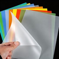 Plaque thermoplastique en PP, PET, PVC semi-transparente, texturée à grain fin, pour panneaux diffuseurs de lumière LED