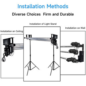 <span class=keywords><strong>Nan</strong></span> Guan Aleación de aluminio Fondo eléctrico Ascensor Marco de montaje Estudio Soporte de papel Estudio fotográfico Control remoto inalámbrico - Product Image 6