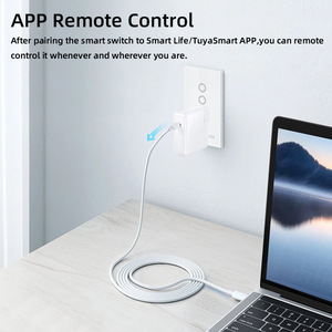 Enchufe Inteligente Wifi Zigbee Estándar del Reino Unido con <span class=keywords><strong>USB</strong></span> Tipo-<span class=keywords><strong>C</strong></span>, Compatible con Control Remoto por Aplicación, Control por Voz con Alexa y Google Home, 16A - Product Image 5