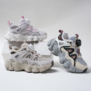 柔软毛绒平台儿童休闲鞋蝴蝶结设计保暖棉鞋面防滑钩环闭合冬季运动鞋 - Product Image 3