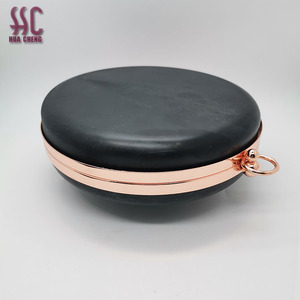 Caja con marco de monedero de metal de 18cm, marco de monedero de embrague de forma redonda para bolso con juego de cadena <span class=keywords><strong>Handel</strong></span> - Product Image 3