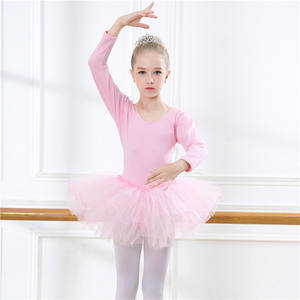 Leotardo de gimnasia de algodón <span class=keywords><strong>para</strong></span> niñas, vestido de Ballet de manga corta, leotardo de baile, <span class=keywords><strong>Ropa</strong></span> de baile de <span class=keywords><strong>bailarina</strong></span> - Product Image 3