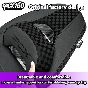 혼다 PCX160 오토바이 시트 커버 개조 시트 어셈블리 (새로운 모델) - 편안하고 부드러운 등받이 시트 가방 포함 - Product Image 4