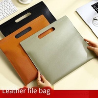 Porte-documents en cuir PU Shanqi A4 avec logo personnalisé, impression UV, grande capacité, rangement de bureau, boucle magnétique
