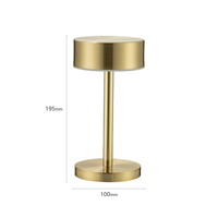 Lampe de table sans fil à piles avec corps en aluminium