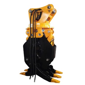 Accessoires d'excavatrice : Grappin rotatif compact pour la manutention de ferraille, matériaux et pierres à vendre - Product Image 1