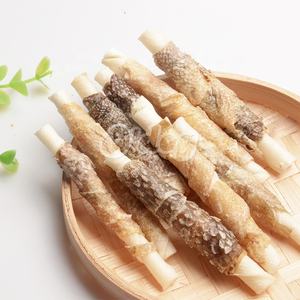 Fábrica OEM de golosinas para mascotas, venta al por mayor, deliciosa naturaleza, salmón <span class=keywords><strong>salvaje</strong></span>, piel de pez Omega3, golosinas para <span class=keywords><strong>perros</strong></span>, <span class=keywords><strong>comida</strong></span> seca para masticar <span class=keywords><strong>perros</strong></span> - Product Image 4