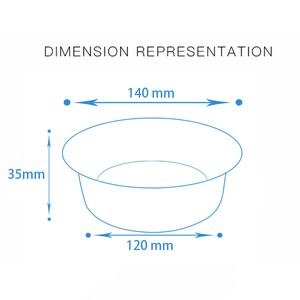 410ml pleine grandeur profonde ronde feuille d'or casseroles Pot plateau en aluminium jetable plaque d'emballage alimentaire personnalisable - Product Image 5
