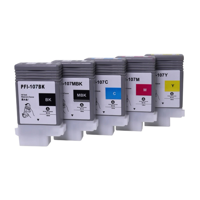 Premium Color Compatible Pigment-Based Full PFI-107 Inkjet for Cartridge for ImagePROGRAF IPF670/680/685/770/780/785 Printers