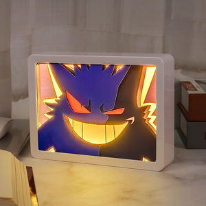 Cadeau de noël 3D Anime veilleuse USB télécommande LED boîte à lumière cadeau créatif pour enfants chambre décoration papier découpé boîte à lumière - Product Image 6