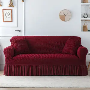 European-style seersucker high stretch fabric sofa cover cushion full sofa cover