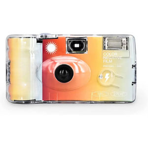 Appareil photo jetable 35 mm avec flash intégré, modèle Amber Spark, film couleur négatif, plastique, rétro, usage unique, vente en gros d'usine - Product Image 1