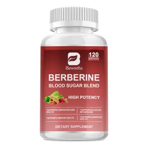 Herbal Extract 120pcs Berberine Capsule Immune System Health Berberine Dietary Supplement