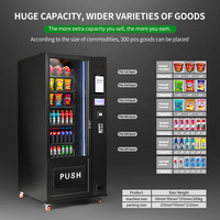 Distributeur automatique de boissons et de collations en promotion avec petit écran tactile, réfrigérateur et paiement sans espèces