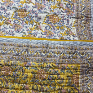 Precio al por mayor Vintage indio Vintage KanthaWork edredón cosido a mano patrón impreso de algodón para colcha/Gudari/Manta - Product Image 1