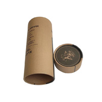 Tubes en papier kraft écologiques en gros, imprimés avec un logo, pour vêtements, cosmétiques, emballages, tubes ronds, boîtes cadeaux