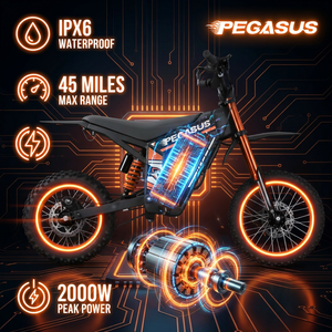 Moto électrique pour adultes 2000W 48V 40-60km/h Expédition locale aux États-Unis - Product Image 5