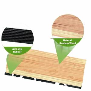 Factory Direct Customized High Quality Spice Jars <b>Storage</b> Rack Bamboo Four-layers Spice Rack - Product Image 3