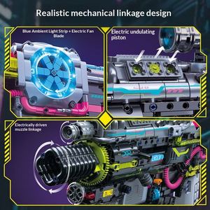 Compatible <span class=keywords><strong>con</strong></span> DAWN CREATION Energy Blaster, Bloques de Construcción ABS de 40 Piezas, Pistolas de Juguete, Rifle de Asalto Eléctrico de Alta Potencia, Juguete de Ensamblaje - Product Image 4
