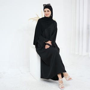 2025 Loriya Ramadan EID <span class=keywords><strong>Abaya</strong></span> Dubai Islamic <span class=keywords><strong>Abaya</strong></span> abito musulmano <span class=keywords><strong>donna</strong></span> tinta unita abiti da <span class=keywords><strong>donna</strong></span> Tie-polsino oversize Casual <span class=keywords><strong>Abaya</strong></span> - Product Image 6