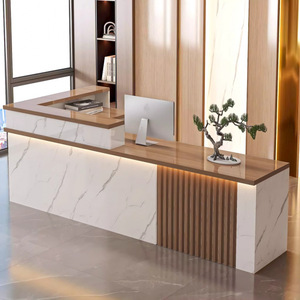 Nuevo mostrador de recepción de estilo chino, Mostrador de barra Registradora para empresa, Mostrador de escritorio delantero para tienda de ropa, salón de belleza Simple - Product Image 5