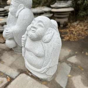 Pedra de mão esculpida em granito figura escultura estátua de Buda em pedra - Product Image 4